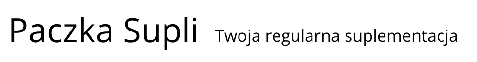 Paczka Supli - Twoja Regularna Suplementacja
